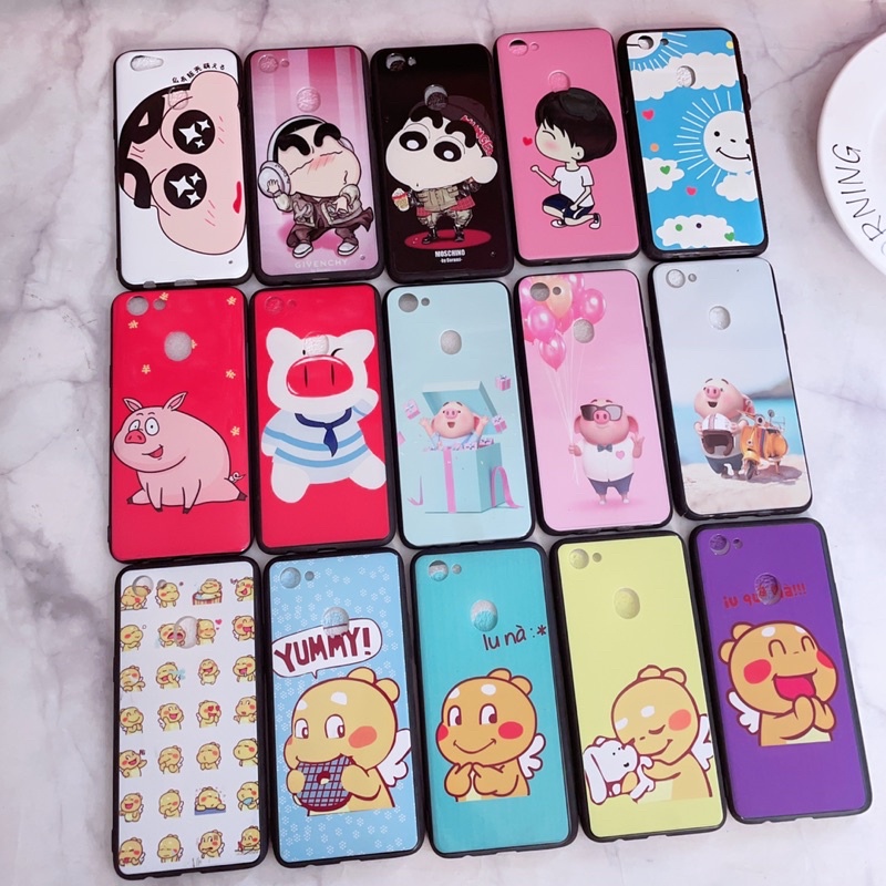 Ốp Lưng Oppo F7 Hình Kute Viền Nhựa Dẻo Hình Kute
