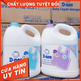 [Chính hãng] 2 can nước giặt dnee thái lan xanh + tím chính hãng có tem tiếng việt .