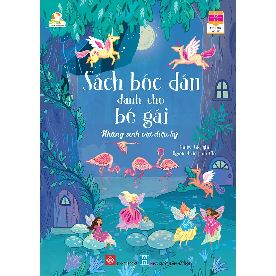 Sách - Combo - Sách bóc dán dành cho bé gái 4 tập - Dán hình dành cho bé gái 3 - 9 tuổi