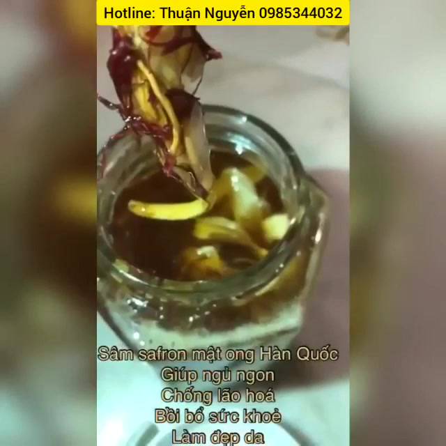 Sâm Mật Ong Nhuỵ Hoa Nghệ Tây Saffron 500ml🔹Chính Hãng🔹Saffron🔹Giảm Căng Thẳng, Lo Âu🔹Mất Ngủ Lâu Năm🔹Nội Tiết Tố Nữ | BigBuy360 - bigbuy360.vn