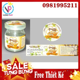 In tem nhãn dán chai hộp thiết kế theo yêu cầu thiết kế đẹp