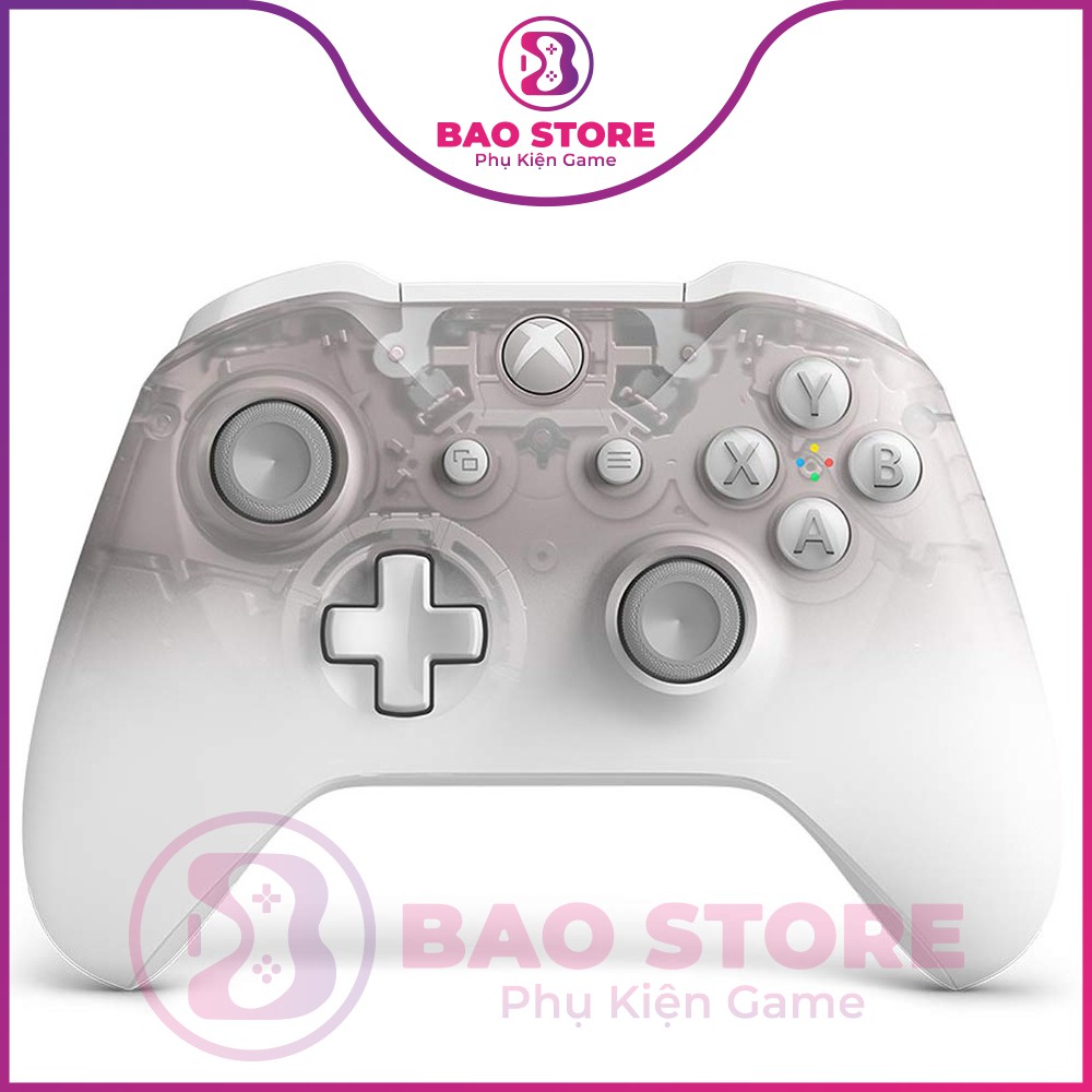 Tay cầm XBOX ONE S hàng chính hãng Phantom WHITE, tay cầm chơi game XBOX sử dụng trên PC,Laptop