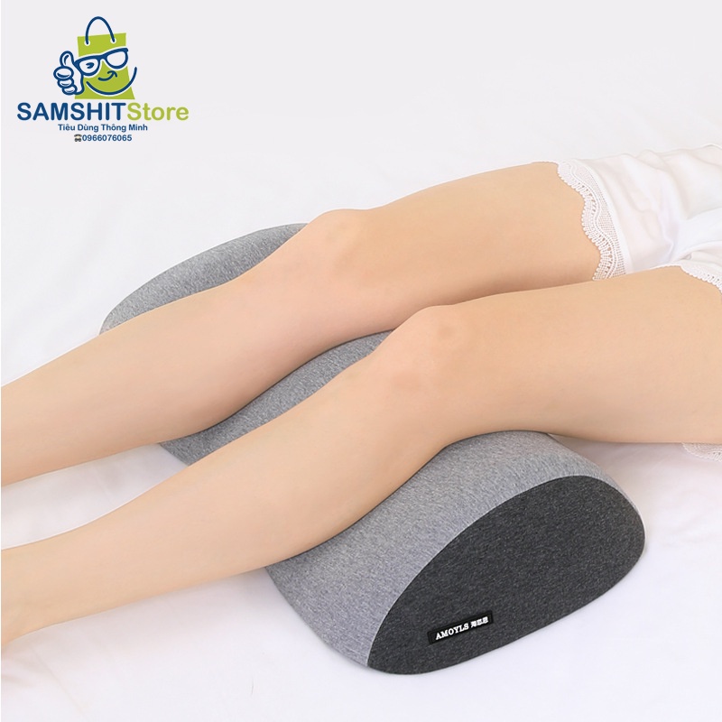 Gối Kê Nâng Cao Chân Cao Su Non Giúp Cải Thiện Lưu Thông Máu, Đệm Nệm Tựa Chân Thư Giãn Công Thái Học - GTL06