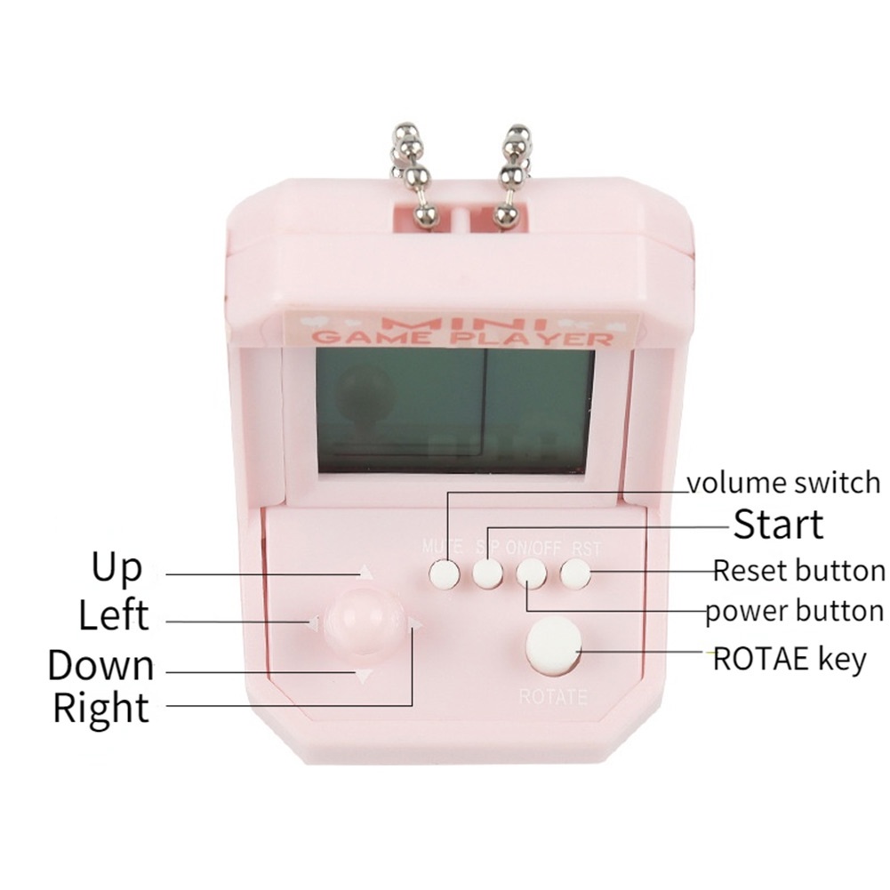 Máy Chơi Game Cầm Tay Mini Có Móc Khóa Dành Cho Bé