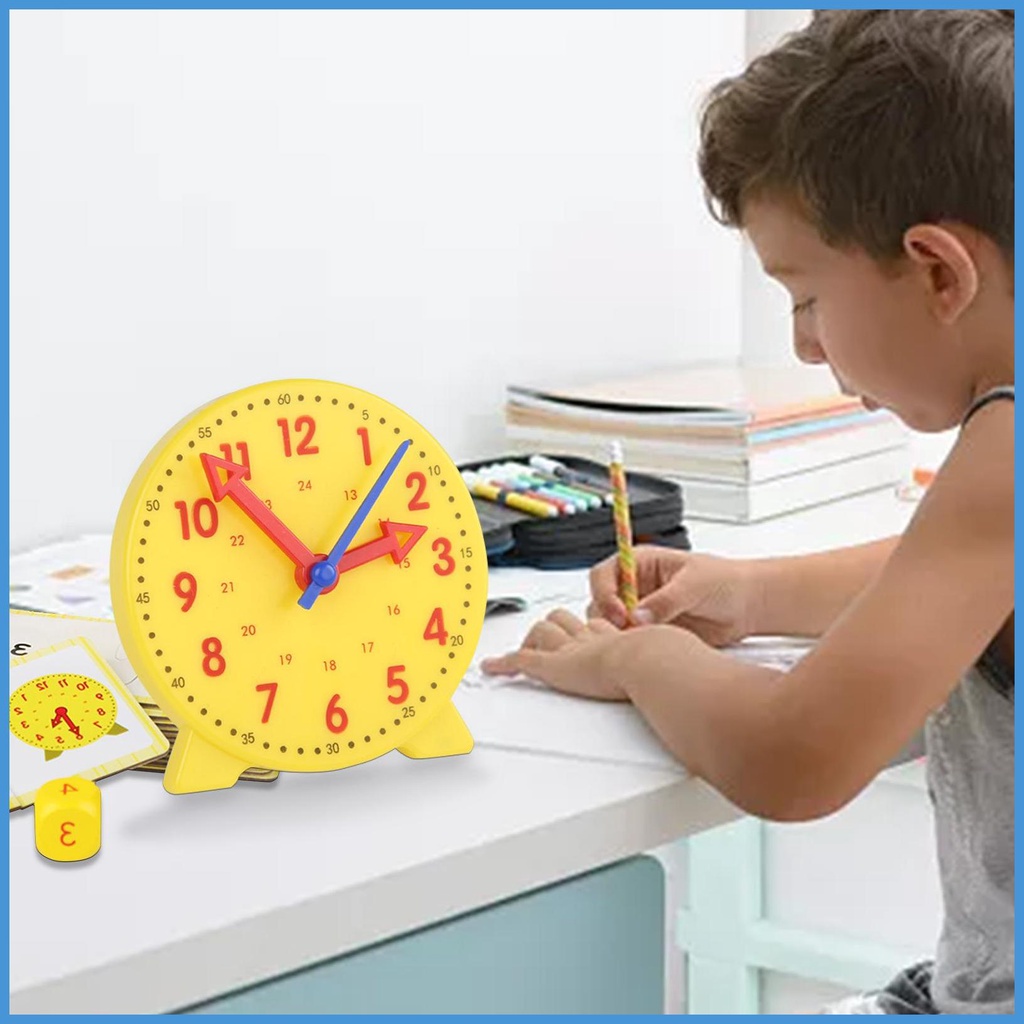 Đồng Hồ Đếm Giờ 12 / 24 Giờ Hỗ Trợ Dạy Học Cho Bé