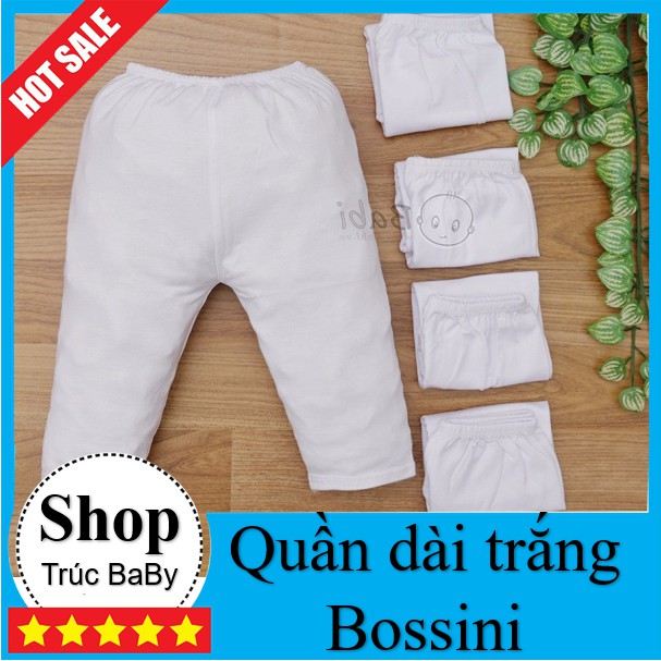 Quần dài sơ sinh ⚡XẢ KHO⚡ quần Bossini cho be chất mềm mịn, thoáng mát 2-12kg