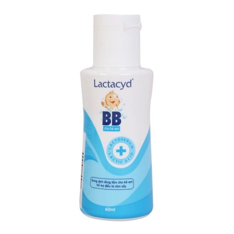 Sữa tắm gội trẻ em Lactacyd 60ml/ ngăn 24h (Giảm rôm sảy và hăm kẽ)