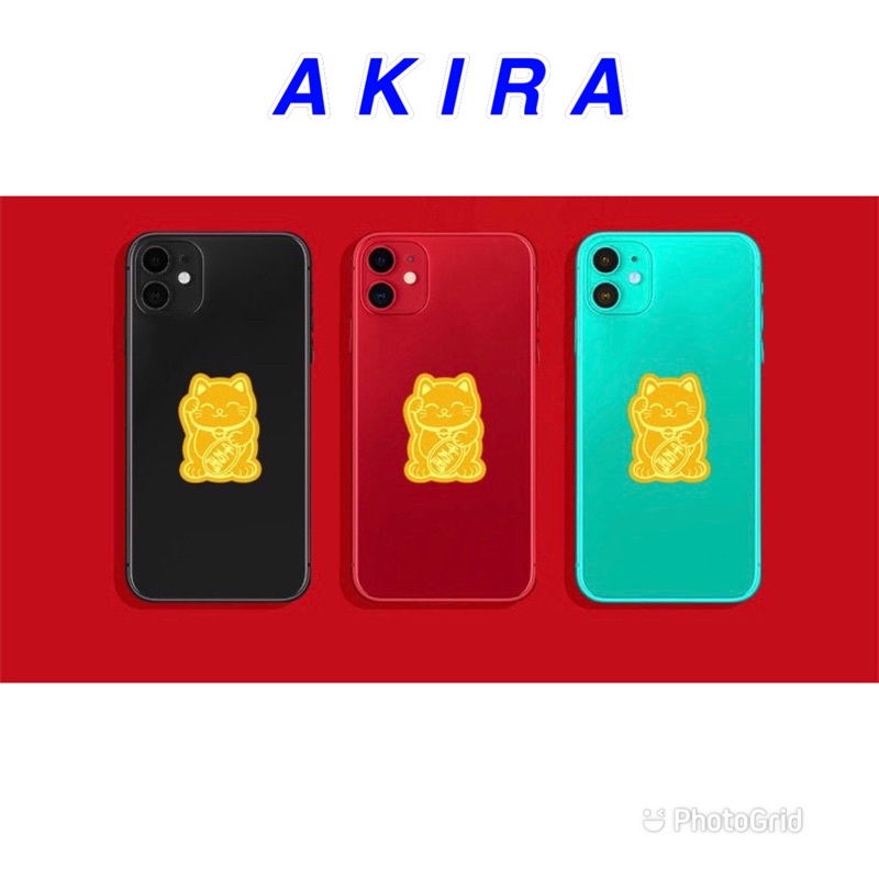 Miếng dán điện thoại mèo thần tài hút tài lộc may mắn , ốp iphone - AKIRA