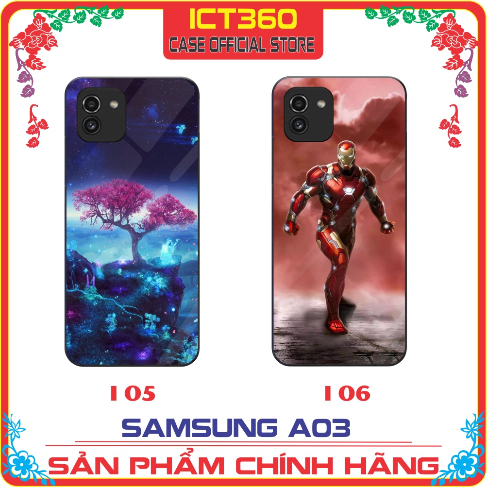 Ốp lưng kính Samsung A03 - Nhận in ảnh theo yêu cầu