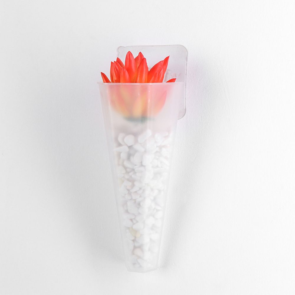 Chậu hoa treo tường bằng acrylic trong suốt hình nón / quả cầu nhiều màu phong cách châu âu
