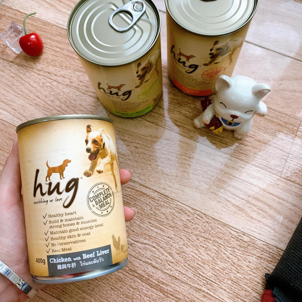 Pate Hug Cho Chó Đủ Vị - Thức Ăn Cho Chó Lon 400g