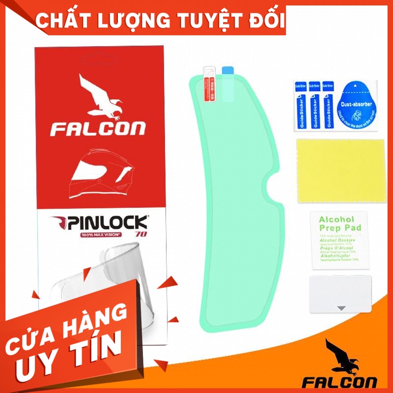 Pinlock Falcon 70 chống động sương trên kính.