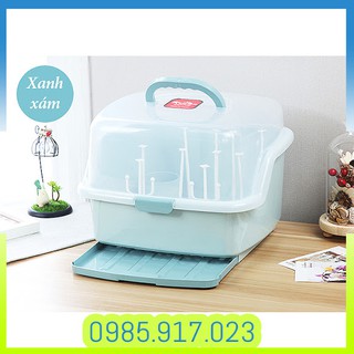 Hộp úp bình sữa ly sữa có nắp đậy hàng nhập khẩu- an toàn cho bé