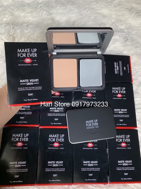 [Chính hãng] Phấn Nền Nén Make Up For Ever Matte Velvet Skin Blurring Compact Powder Foundation 12H 11g | BigBuy360 - bigbuy360.vn