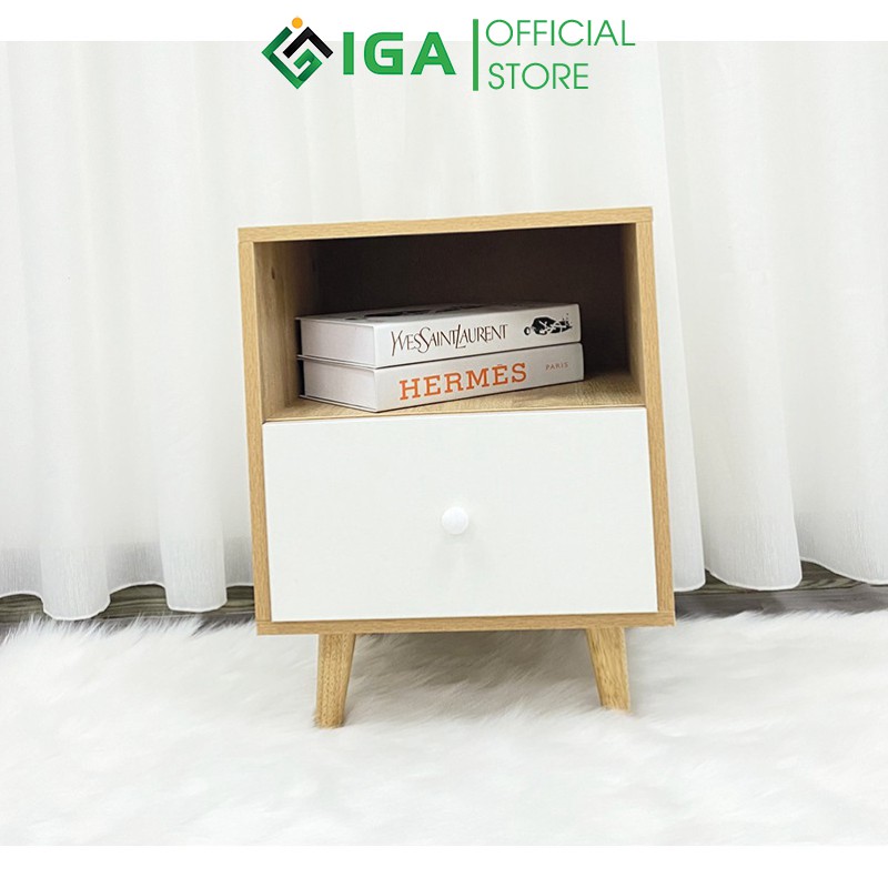 Tủ Đầu Giường IGA Heading Tab 2B Phong Cách Nordic Hiện Đại - GP109.41 | BigBuy360 - bigbuy360.vn