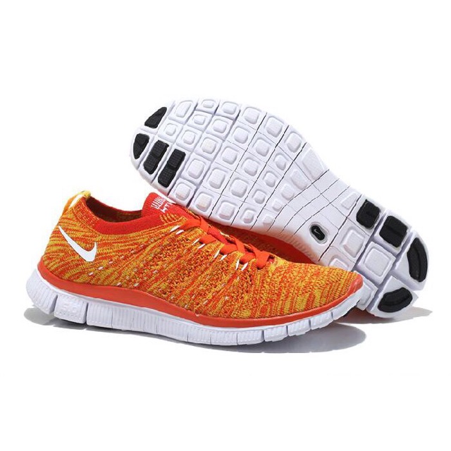 GIÀY THỂ THAO FREE FLYKNIT 5.0 YELLOW GRAY WHITE MESH FABRIC MEN | BigBuy360 - bigbuy360.vn