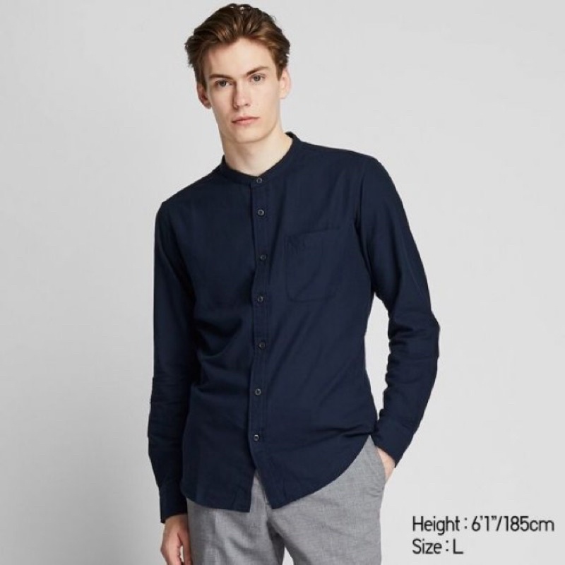 Sơmi Nam UNIQLO  cổ tàu