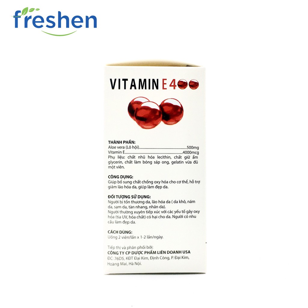 VITAMIN E400 NGĂN NGỪA LÃO HÓA