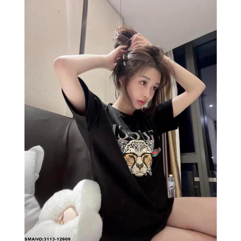 ÁO THUN Áo Thun Nữ Áo Thun Nam From Rộng Gucci In Mặt HỔ Cực Ngầu ! # ⚡