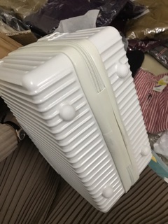 Cốp vali mini 14 inch trắng