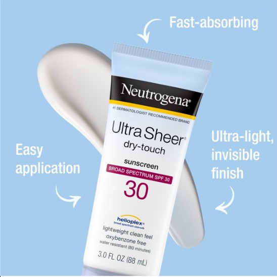 [DATE 2022] Kem chống nắng Neutrogena Ultra Sheer Dry Touch SPF 30 / 55 / 70 / 100 + (88ml) - Mimi Shop