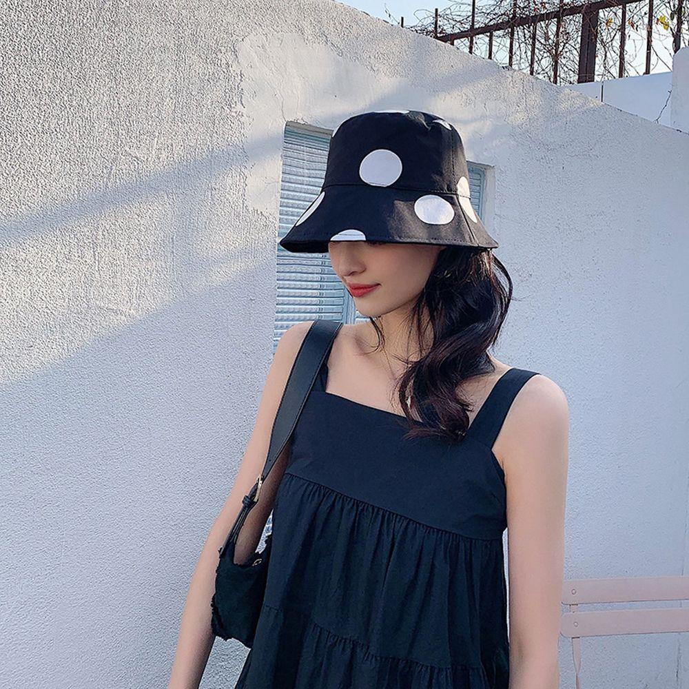 Nón Bucket Cotton Màu Trơn Phong Cách Hàn Quốc Thời Trang Mùa Hè
