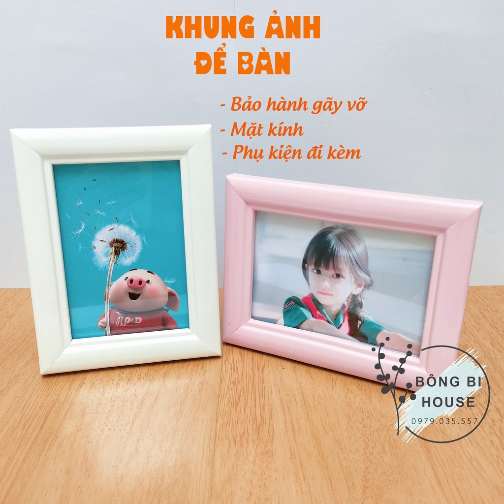 Khung ảnh để bàn 9x13, 10x15, 13x18, 15x20 giá rẻ - khung hình để bàn BONGBIHOUSE