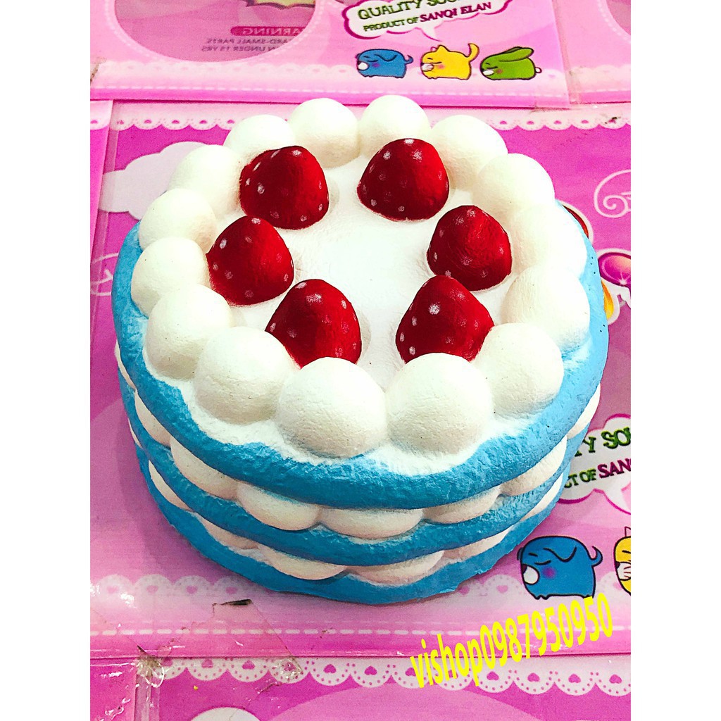 SquiShy BÁNH KEM 6 DÂU TO NHIỀU MÀU TÙY CHỌN