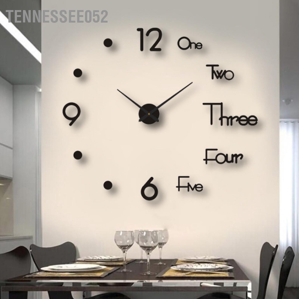 [Hàng Sẵn] Đồng Hồ Treo Tường Dán Tường Decor  không khung phát sáng trang trí phòng khách phòng ngủ【Tennessee052】