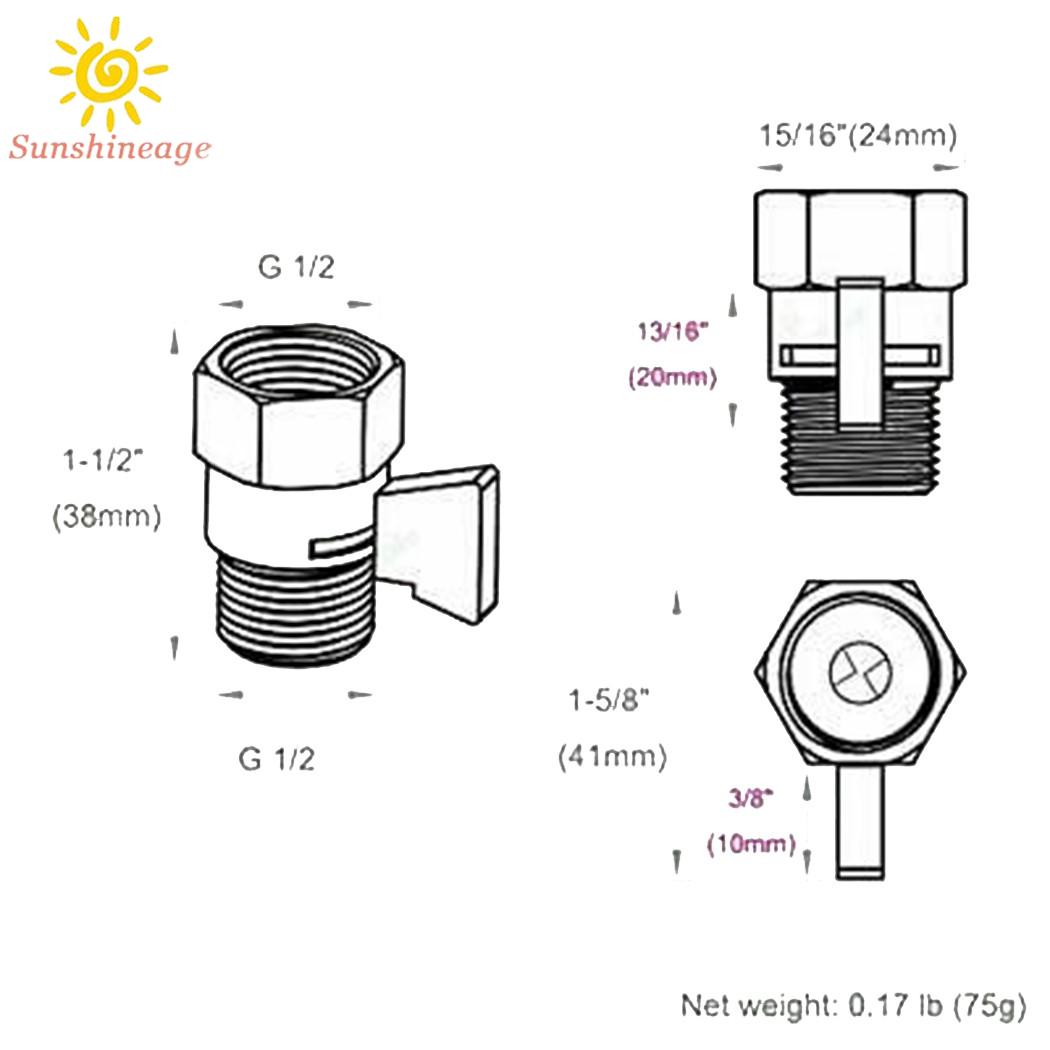 Van Khóa Vòi Sen Cho Nhà Tắm