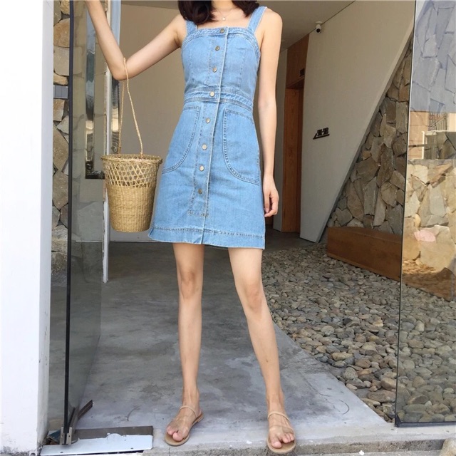 Ảnh thật 📯🗓Đầm jean SM ODER QC📮