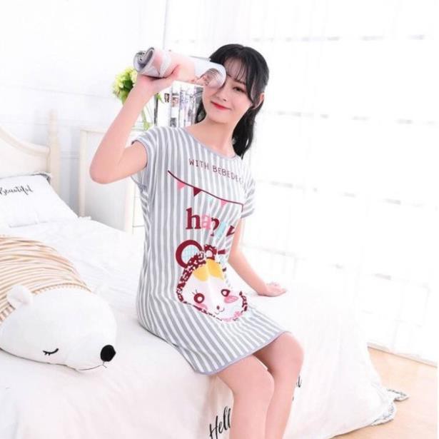 [CUTE ĐẸP] Váy Ngủ Siêu Cute Dáng Suông Siêu Mát ་