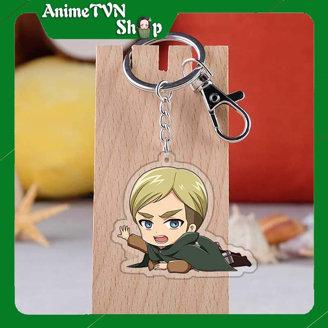 Móc khoá Mica dây xịn anime Attack on Titan (Shingeki no Kyojin) (Mẫu 3) - Nhựa Cứng Acrylic In 2 mặt sắc nét