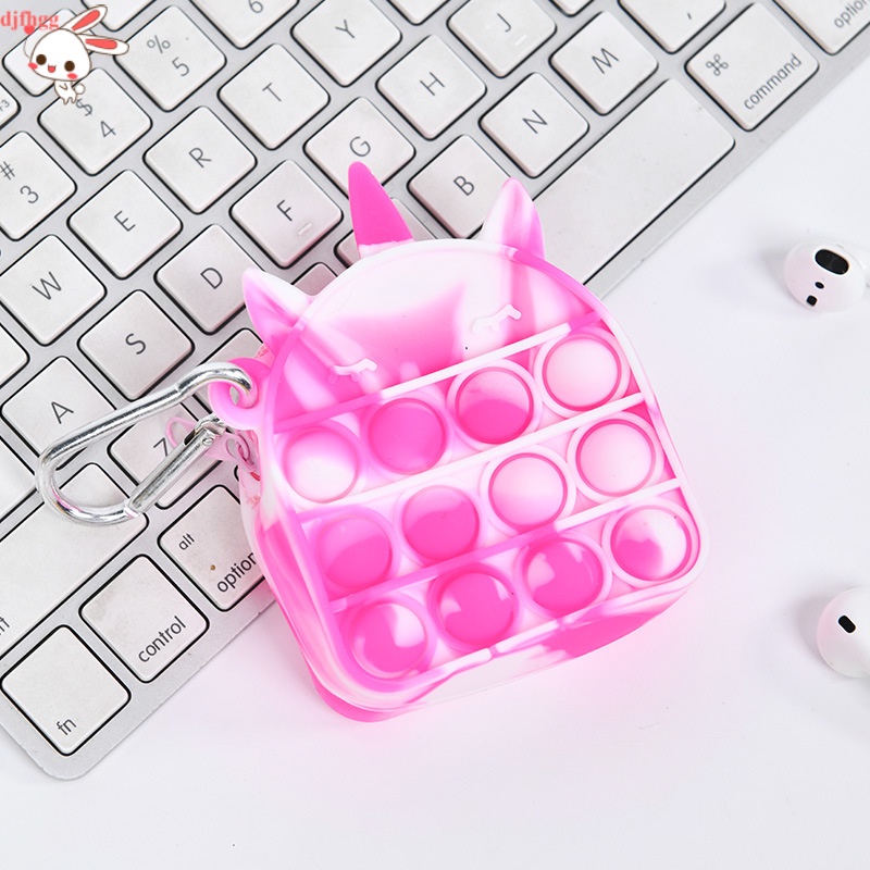 Móc khóa mini hình đồ chơi nhấn bong bóng giải tỏa căng thẳng cho người lớn trẻ em