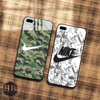 Ốp lưng kính cường lực iphone 7 plus / iphone 8 plus hình camo