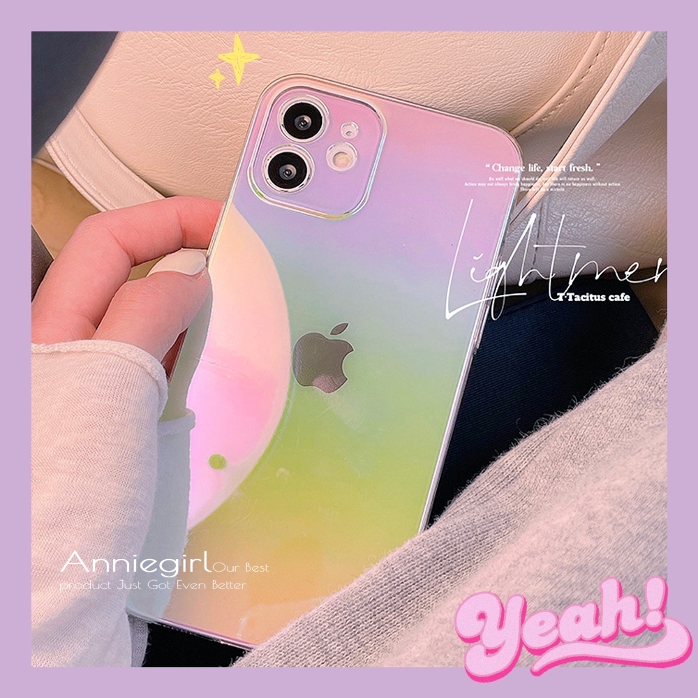 Ốp điện thoại TPU mềm Laser mặt bóng sang trọng chống bụi bẩn cho IPhone 12 11 Pro Max X XS Max XR 8 7 Plus