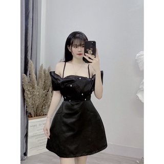 Váy Tacta Trễ Vai Đính Đá