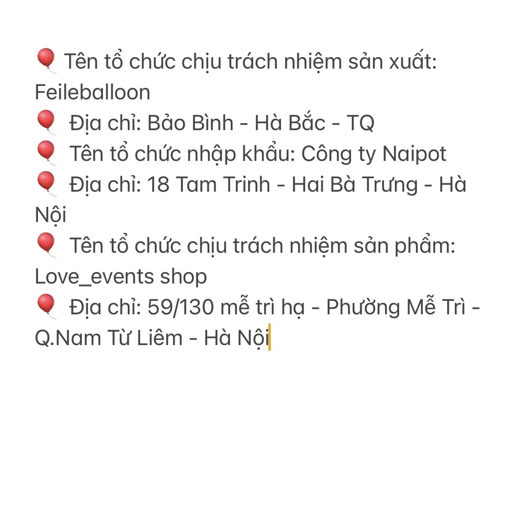 Bóng bay mặt cười 10 inch trang trí sinh nhật, sự kiện