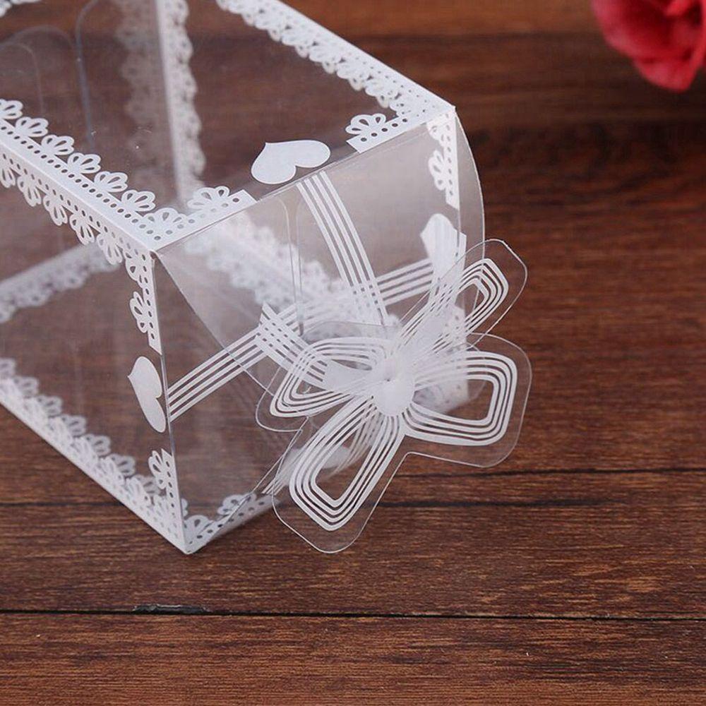Set 10 Hộp Đựng Kẹo Trong Suốt Dùng Làm Quà Tặng Giáng Sinh