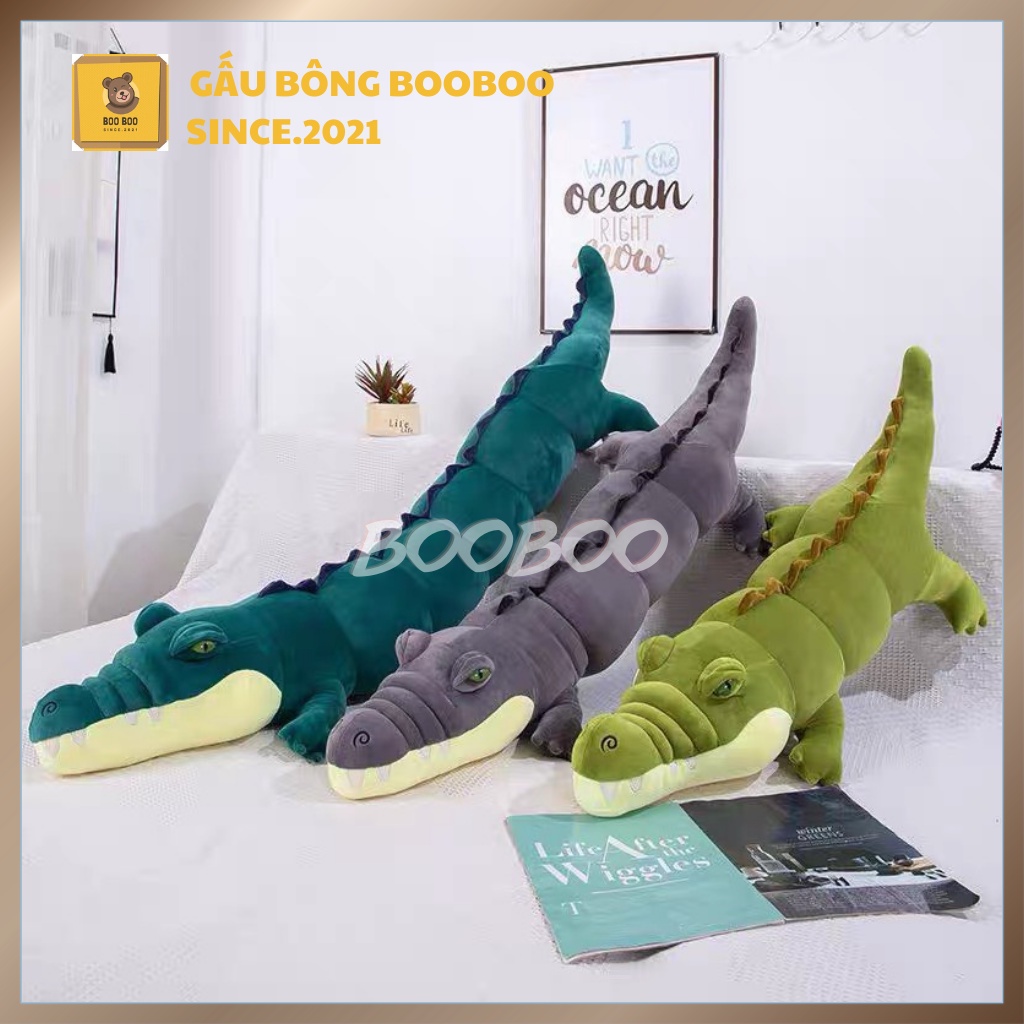Thú nhồi bông cá sấu - gối ôm cá sấu đáng yêu- gaubongbooboo