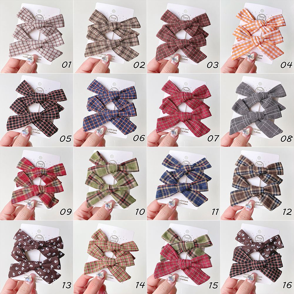 RainBow Bows Set 2 Kẹp Tóc Nơ Xinh Xắn Dành Cho Bé Gái