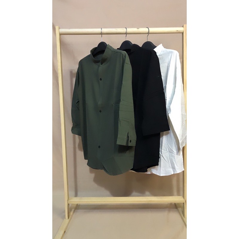 Áo Sơ Mi Đũi Nam Cổ Tàu Form Rộng Phong Cách Hàn Quốc Trẻ Trung Năng Động