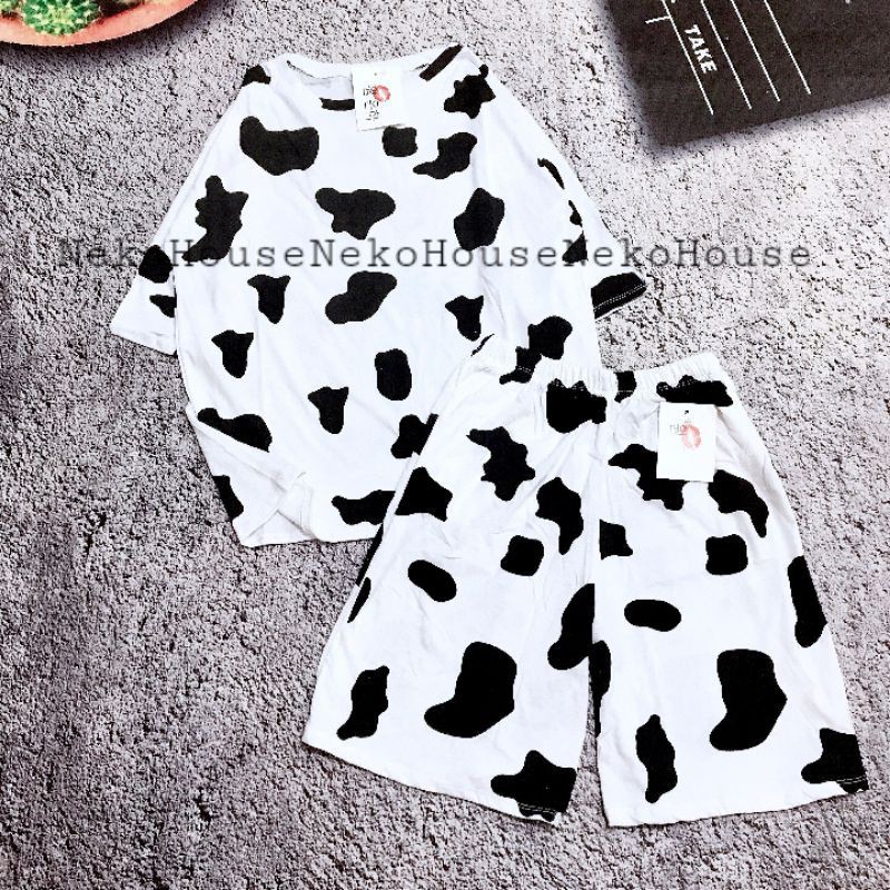 set đồ nữ, set quần áo bò sữa 1hitshop pikatchu | BigBuy360 - bigbuy360.vn