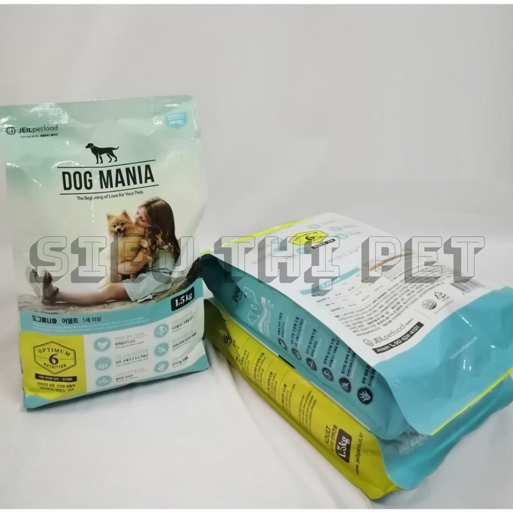 ( FREESHIP ) Dog Mania - Thức ăn hạt cho chó trưởng thành 1.5kg