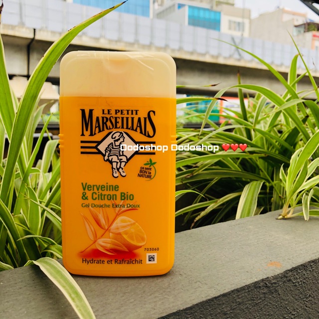 Sữa tắm Le Petit Marseillais 250ml giúp da mềm mịn, mượt da, thơm đậm hương thơm Pháp, hàng nội địa pháp