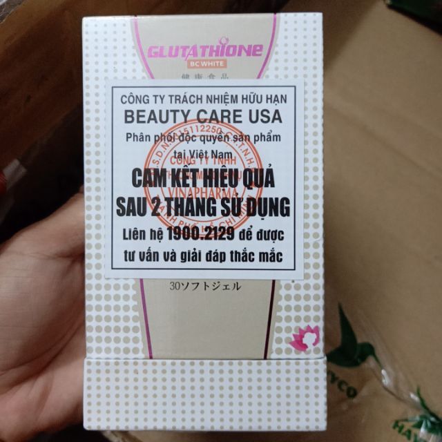 Viên uống Glutathione BC White 30 viên