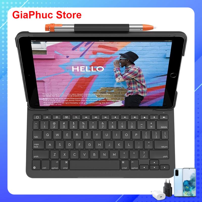 Bàn phím Logitech SLIM FOLIO FOR IPAD 7TH GEN - Hàng Chính Hãng