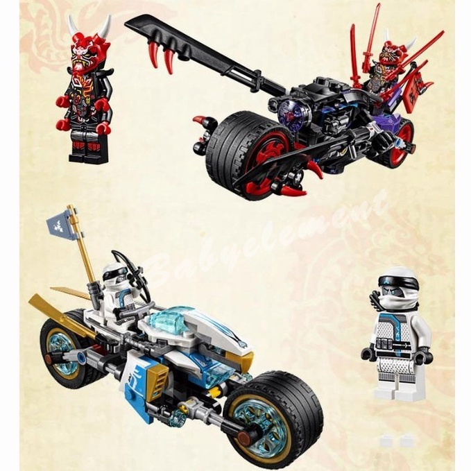 MOC 76015 Street Race of Snake Jaguar Ninjago: Masters of Spinjitzu Building Blocks Mô Hình Đồ Chơi Người Lớn Trẻ Em Quà Tặng