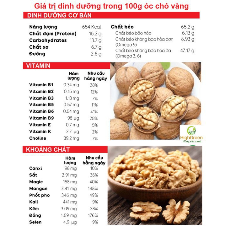 [HÀNG LẠI 1] Hạt óc chó nếp sấy khô Tây bắc 500g tốt cho phụ nữ mang thai và cho trẻ nhỏ