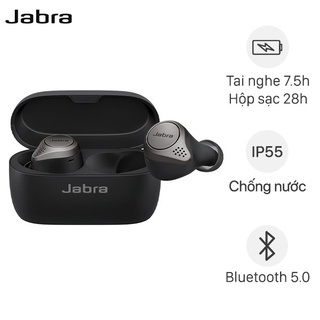 Tai nghe Bluetooth True Wireless Jabra Elite màu đen-xanhlam